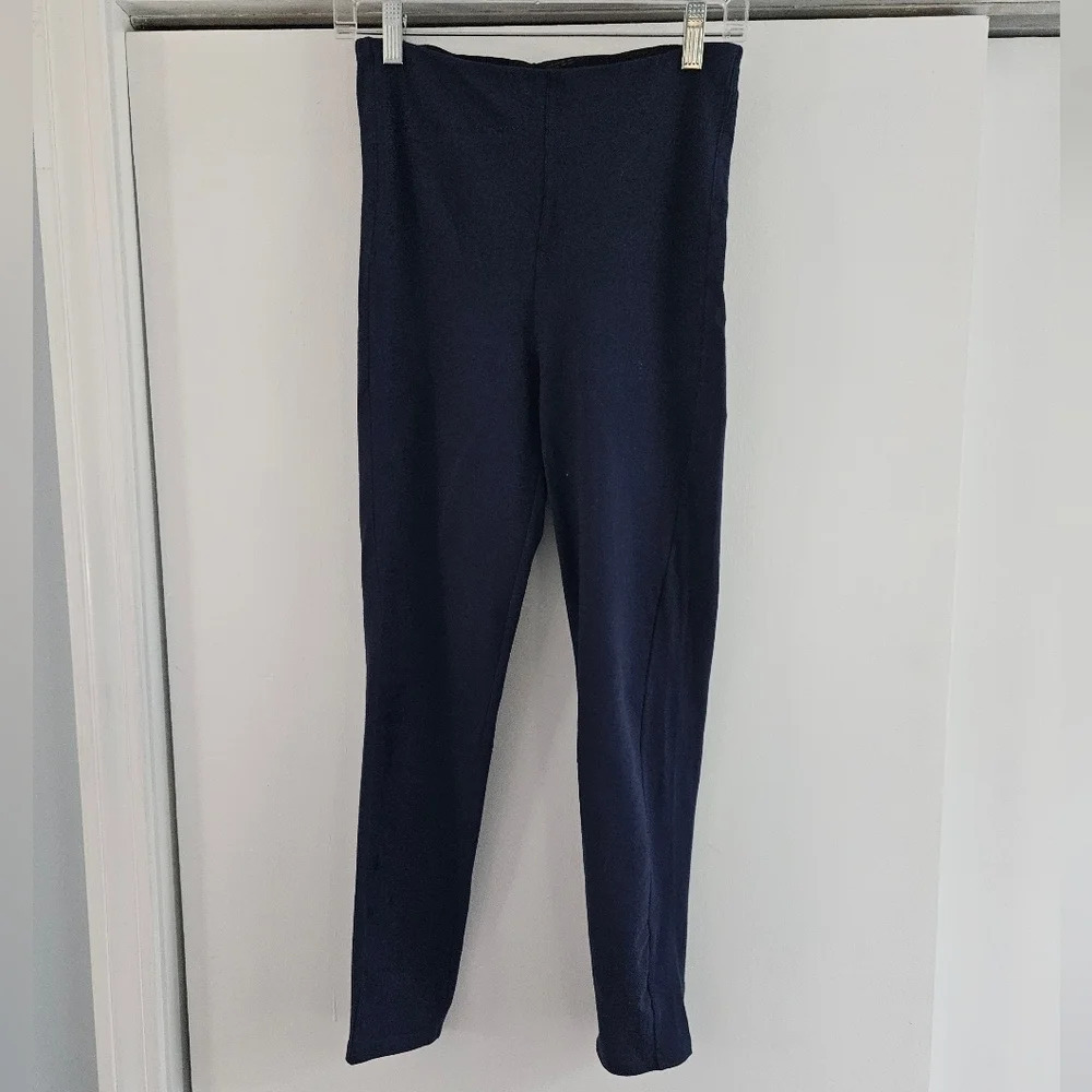 Simply Vera Vera Wang Shaping High Rise Navy Medium Legging - Picture 2 of 8